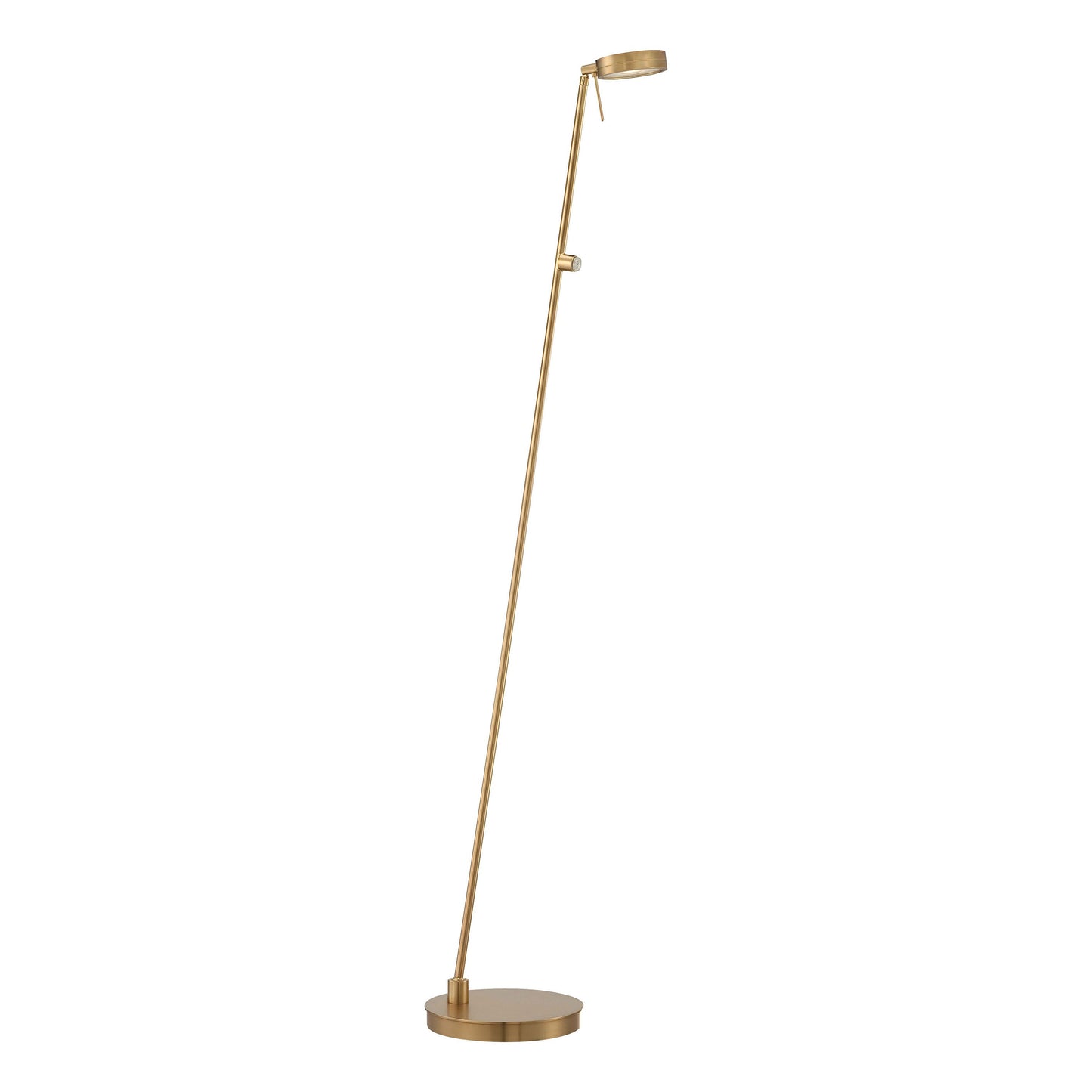 George's Reading Room P4304 LED Pharmacy Floor Lamp in Honey Gold.