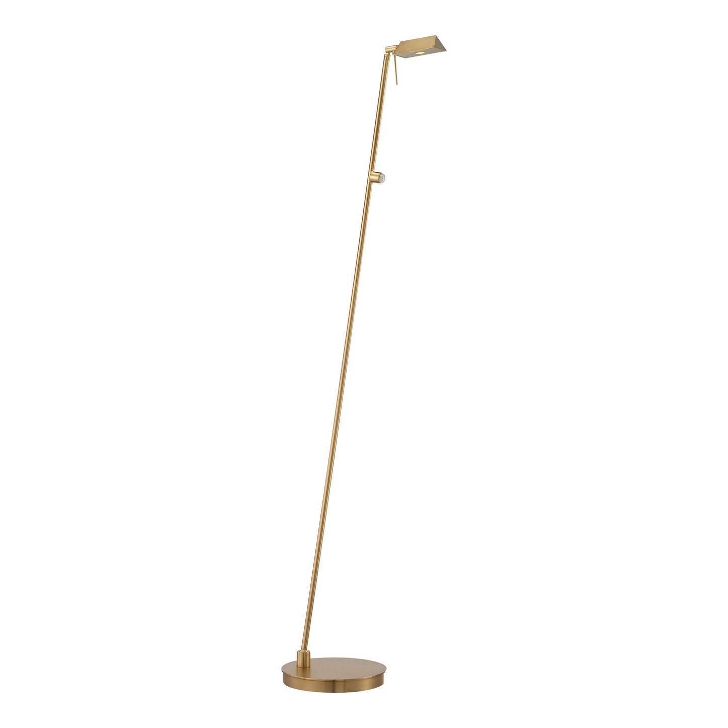 George's Reading Room P4314 LED Pharmacy Floor Lamp in Honey Gold.