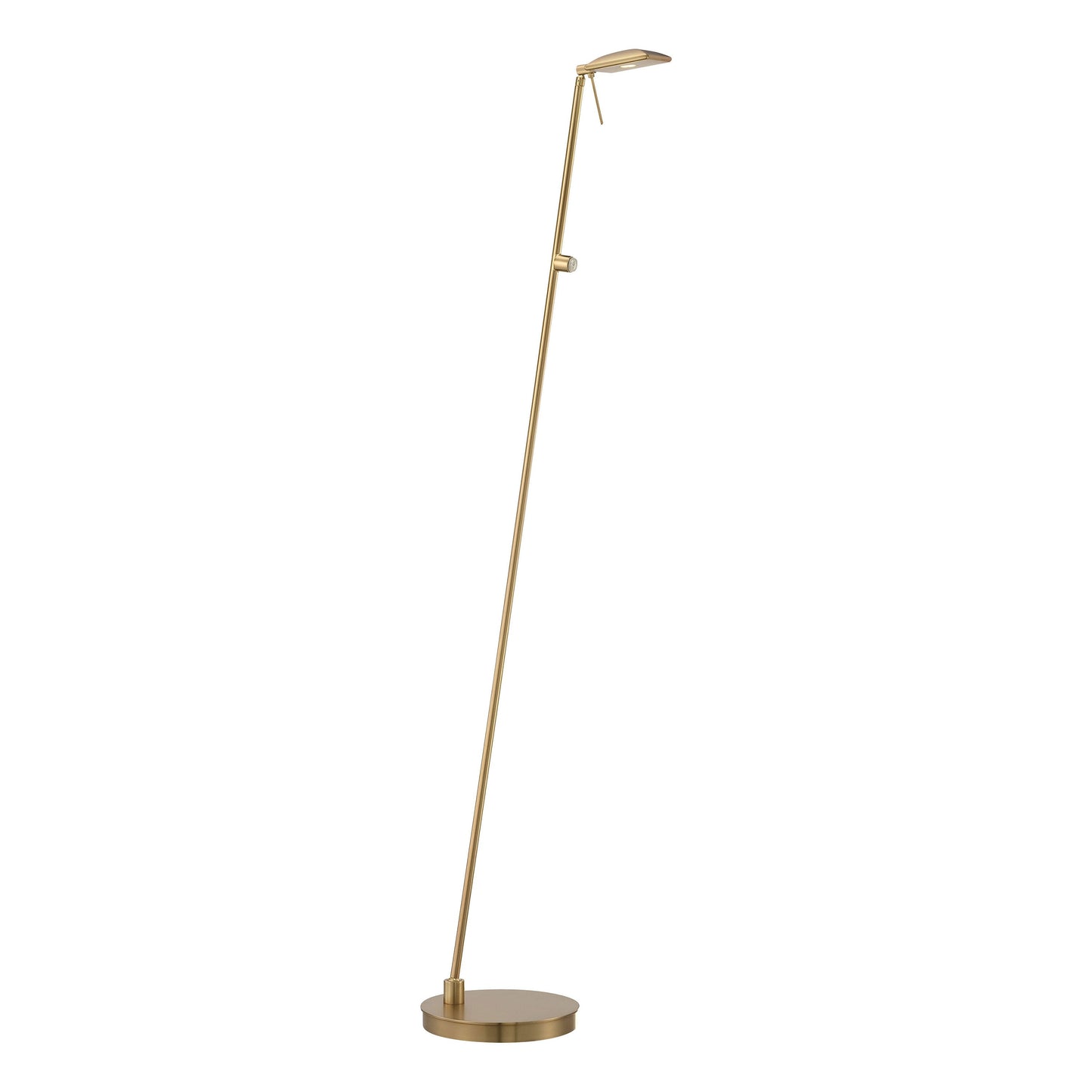 George's Reading Room P4324 LED Pharmacy Floor Lamp in Honey Gold.