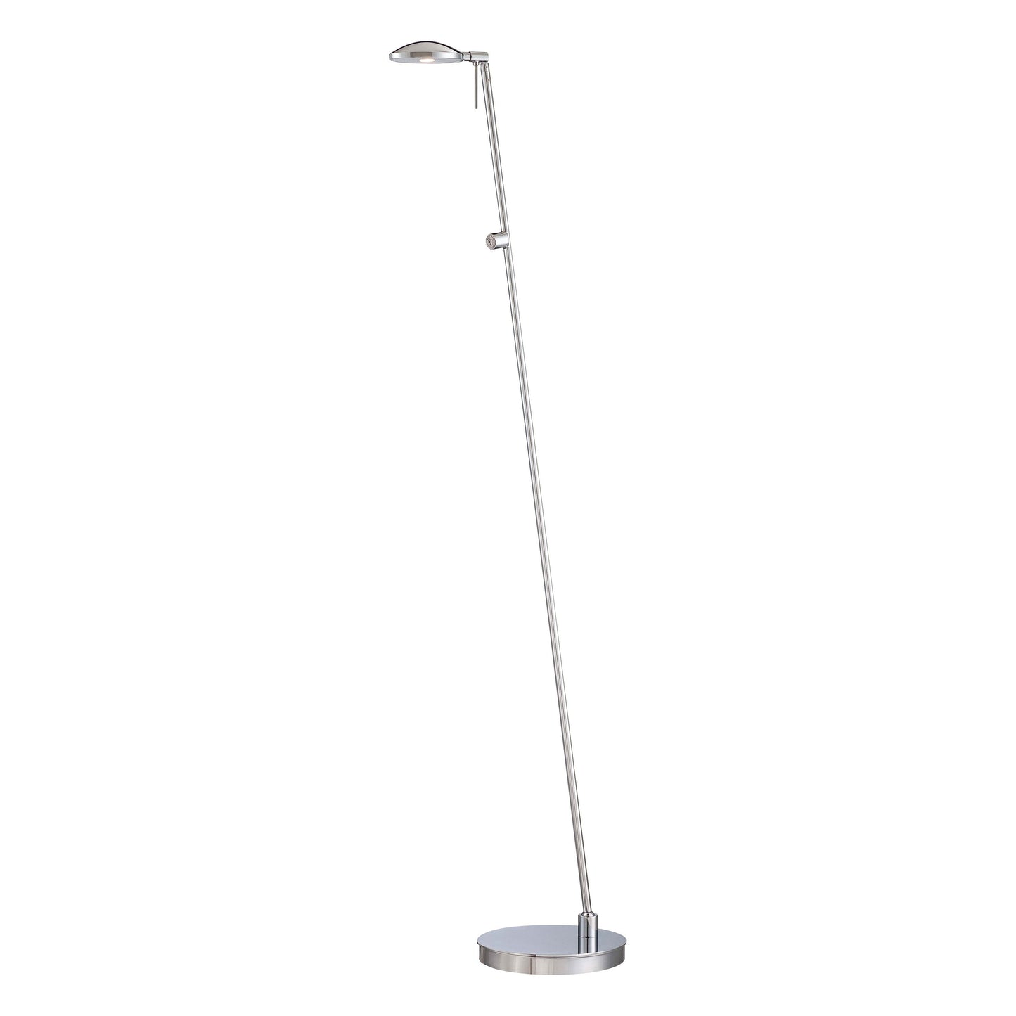George's Reading Room P4334 LED Pharmacy Floor Lamp in Chrome.