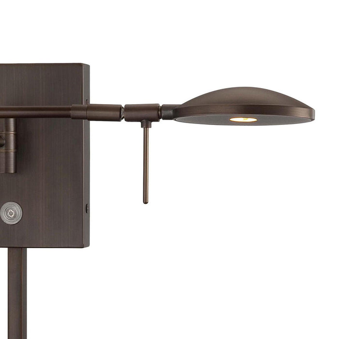 George's Reading Room P4338 LED Swing Arm Wall Light in Detail.