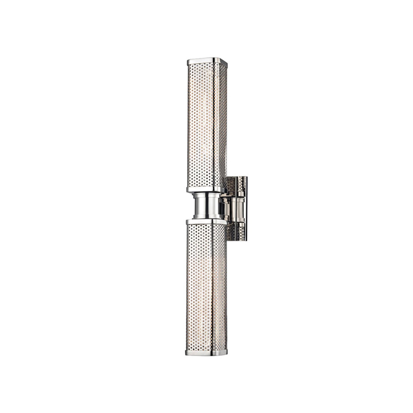 Gibbs Wall Light in 2-Light/Polished Nickel.