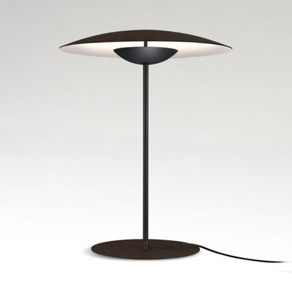 Ginger LED Table Lamp in Wenge/White (Large).