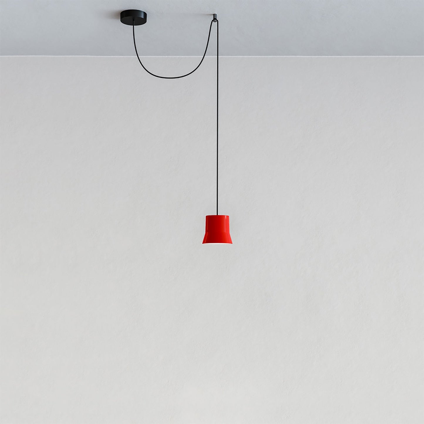 Gio LED Pendant Light in Off-Center/Red.