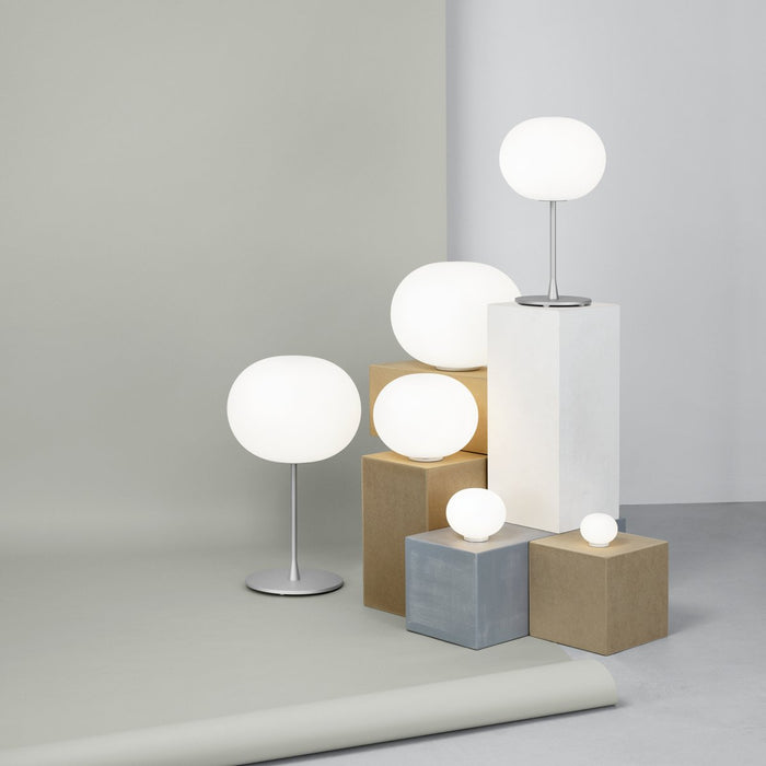 Glo-Ball T1 Table Lamp in exhibition.