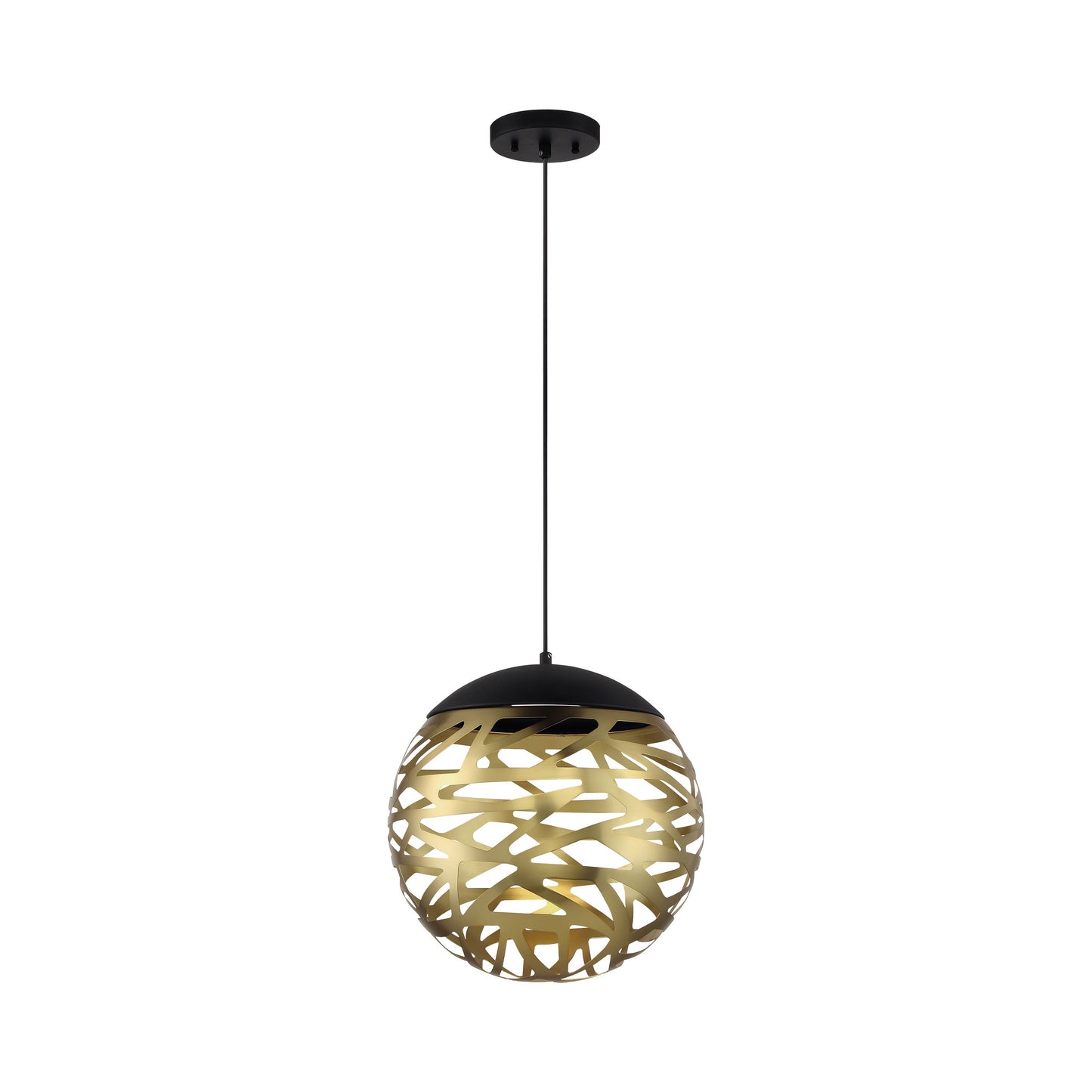 Golden Eclipse LED Pendant Light in Large.