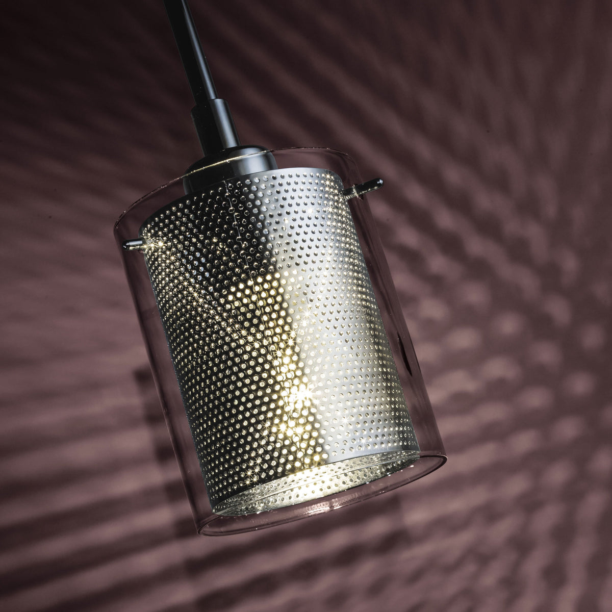 Grid II Mini Pendant Light in Detail.