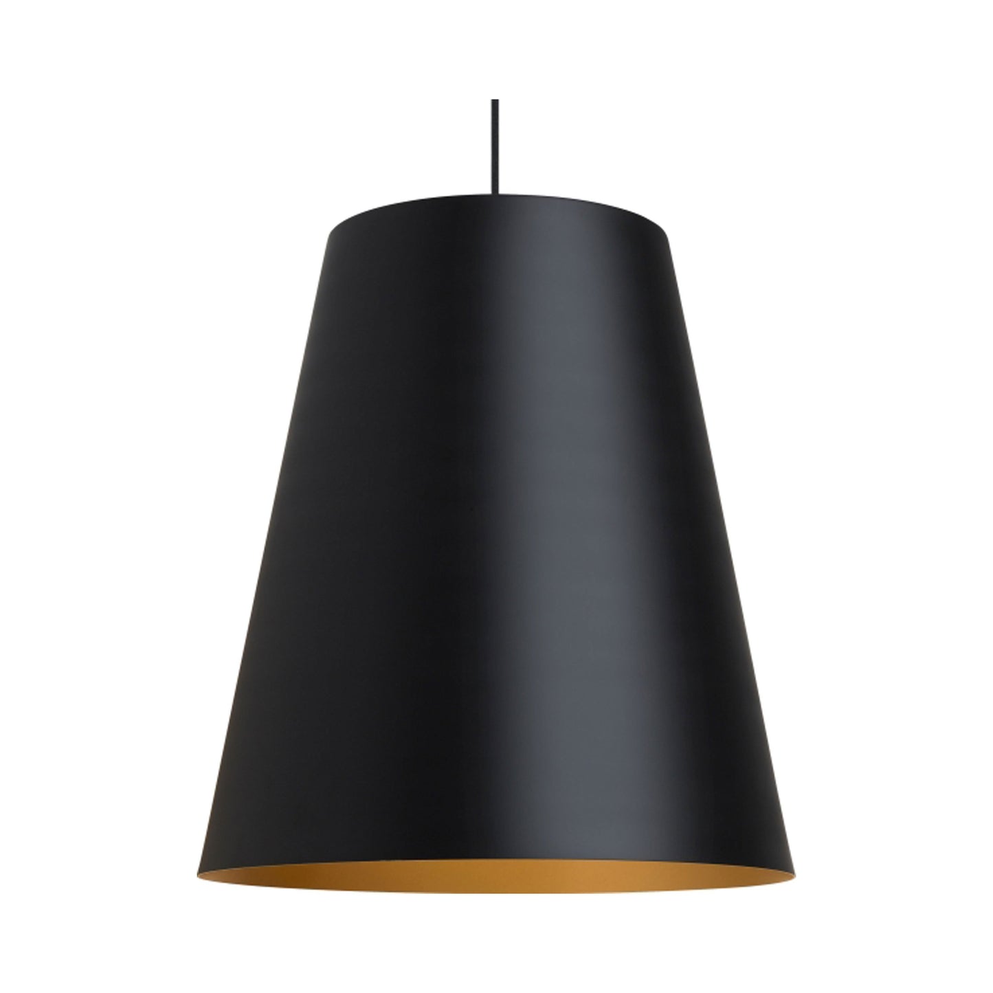 Gunnar Pendant Light in Black/Satin Gold.
