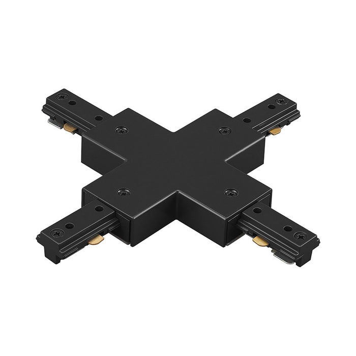 H/J/L/J2 Track "X" Connector in Black (H Track).