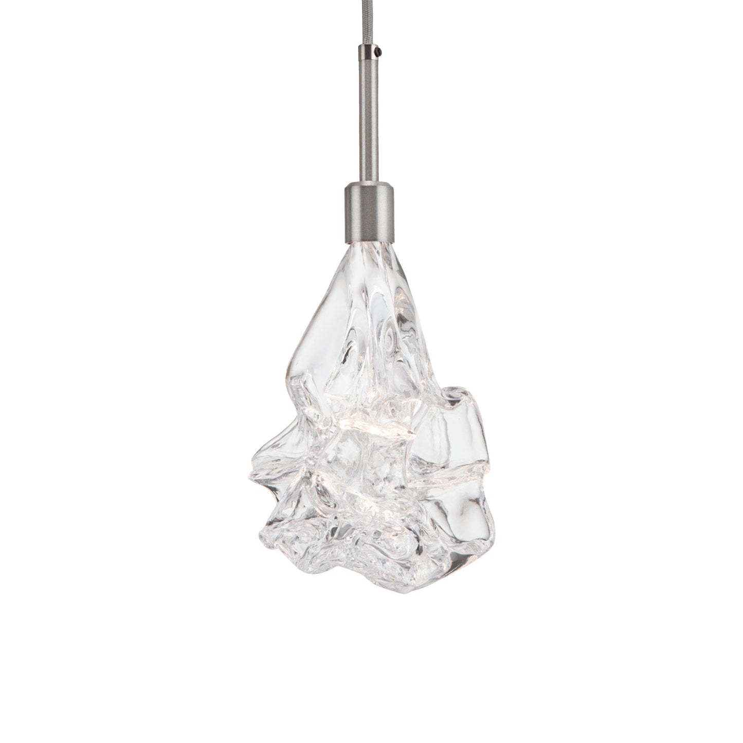 Blossom LED Pendant Light in Satin Nickel.