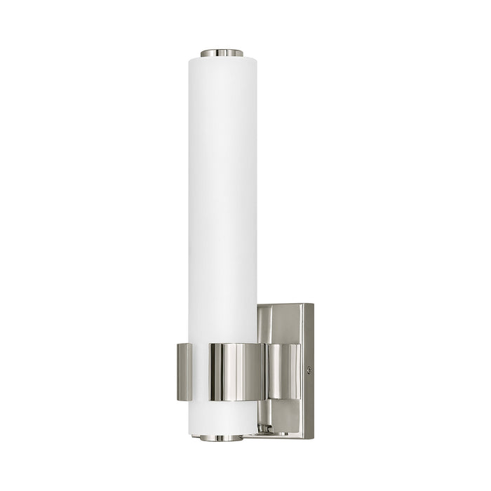 Aiden LED Bath Wall Light in Polished Nickel (Small).