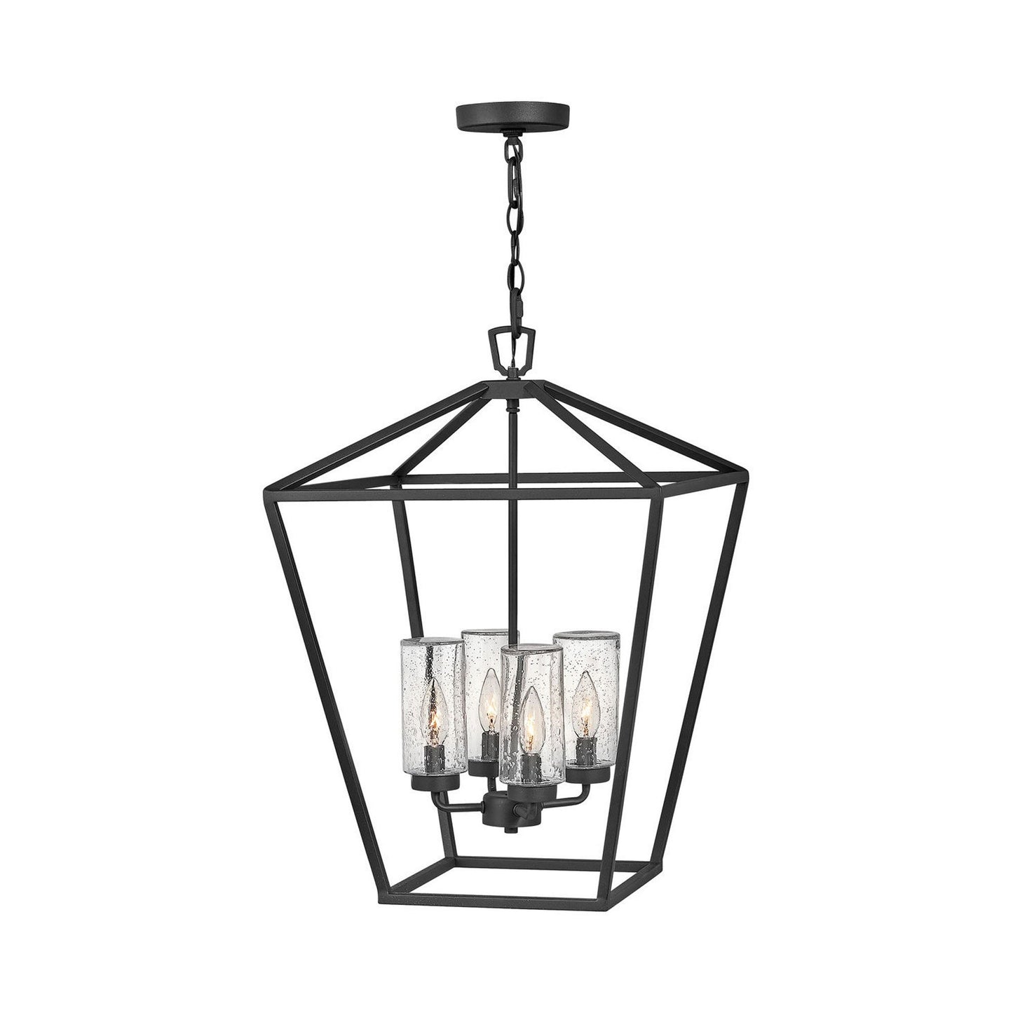 Alford Outdoor Pendant Light in Museum Black (4-Light).