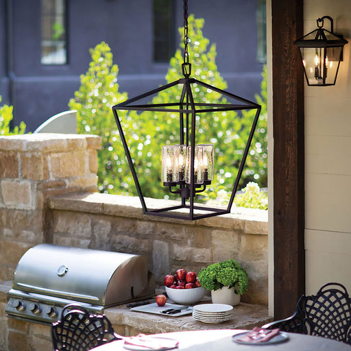 Alford Outdoor Pendant Light in dining room.