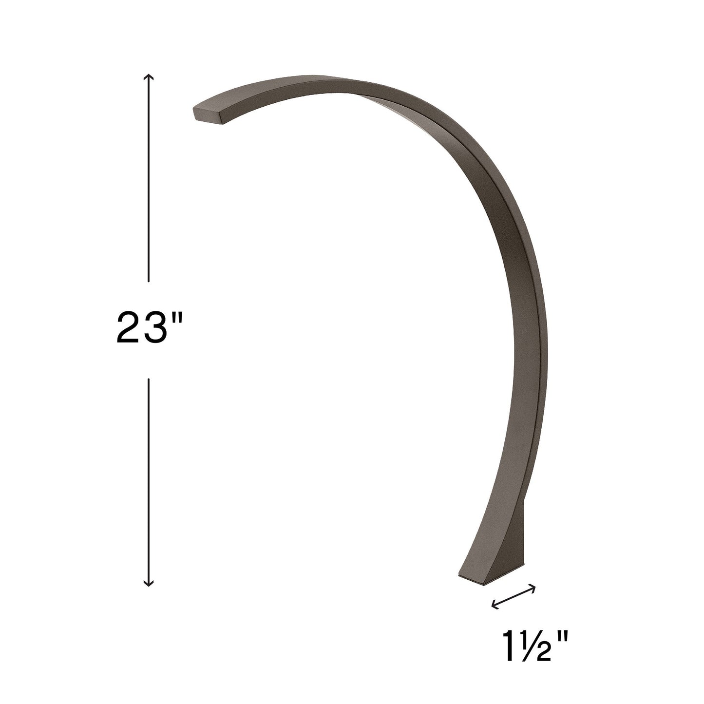 Arc LED Path Light - line drawing.