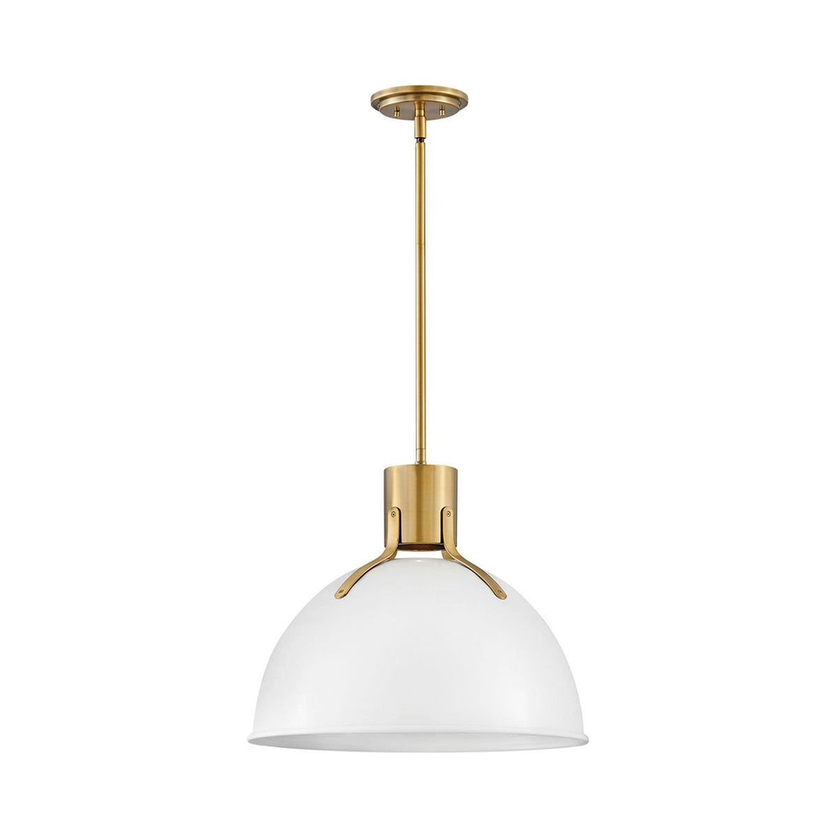 Argo Pendant Light in Polished White (Large).