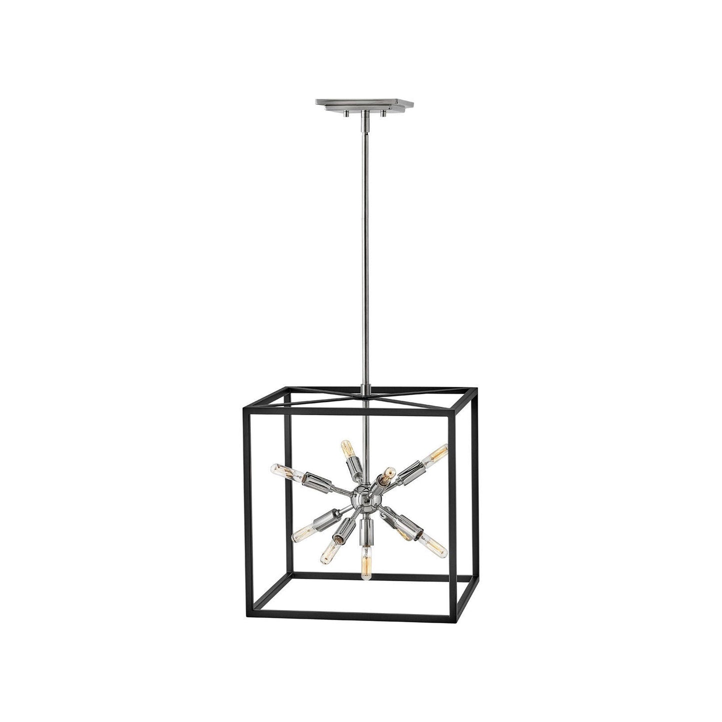 Aros Pendant Light in Polished Nickel (9-Light).