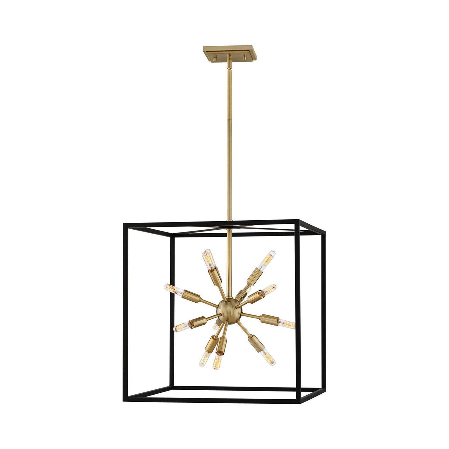Aros Pendant Light in Warm Brass (12-Light).