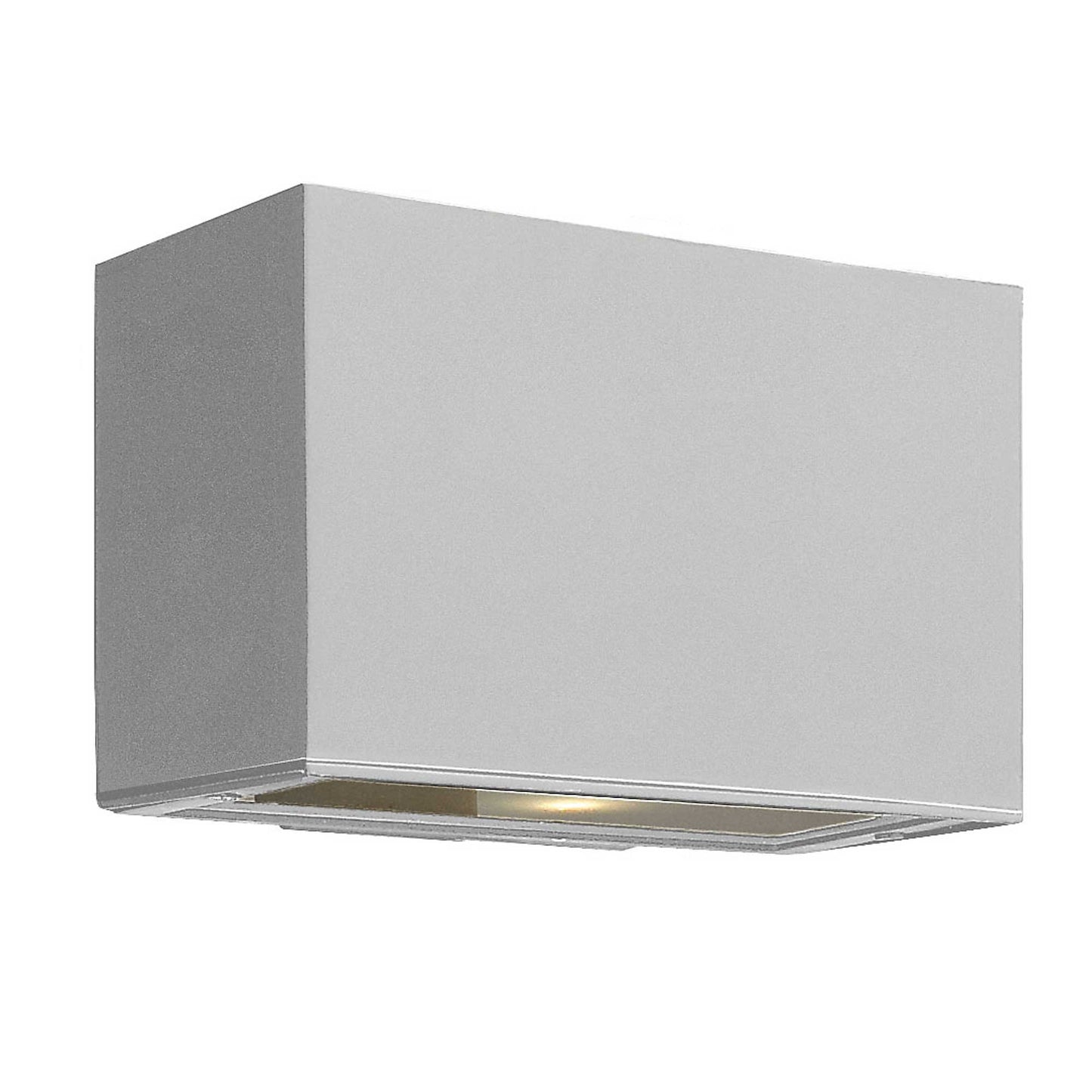 Atlantis Small Outdoor LED Wall Light in Titanium/Up/Downlight.