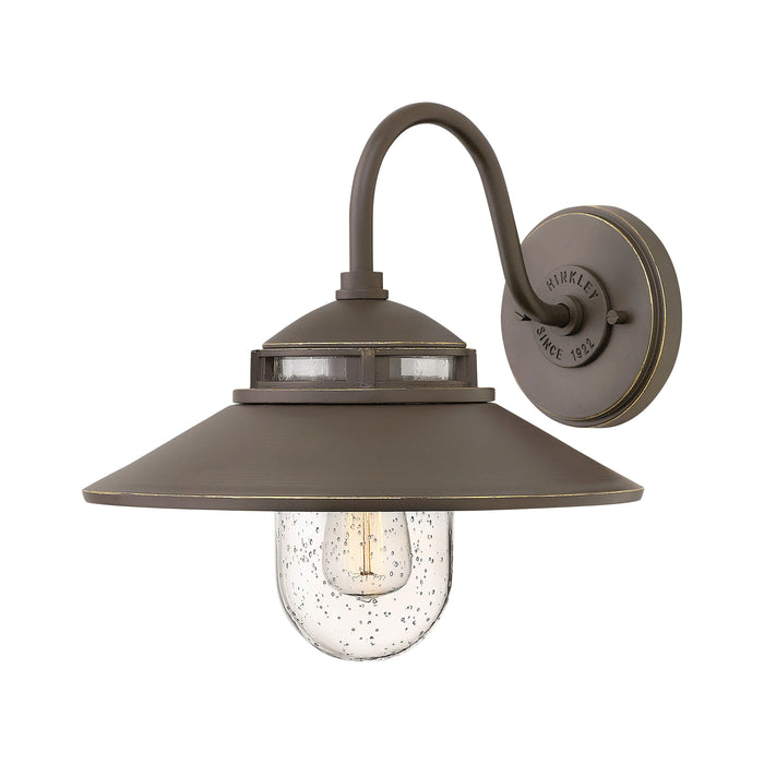 Atwell Outdoor Wall Light in Small/Oil Rubbed Bronze.