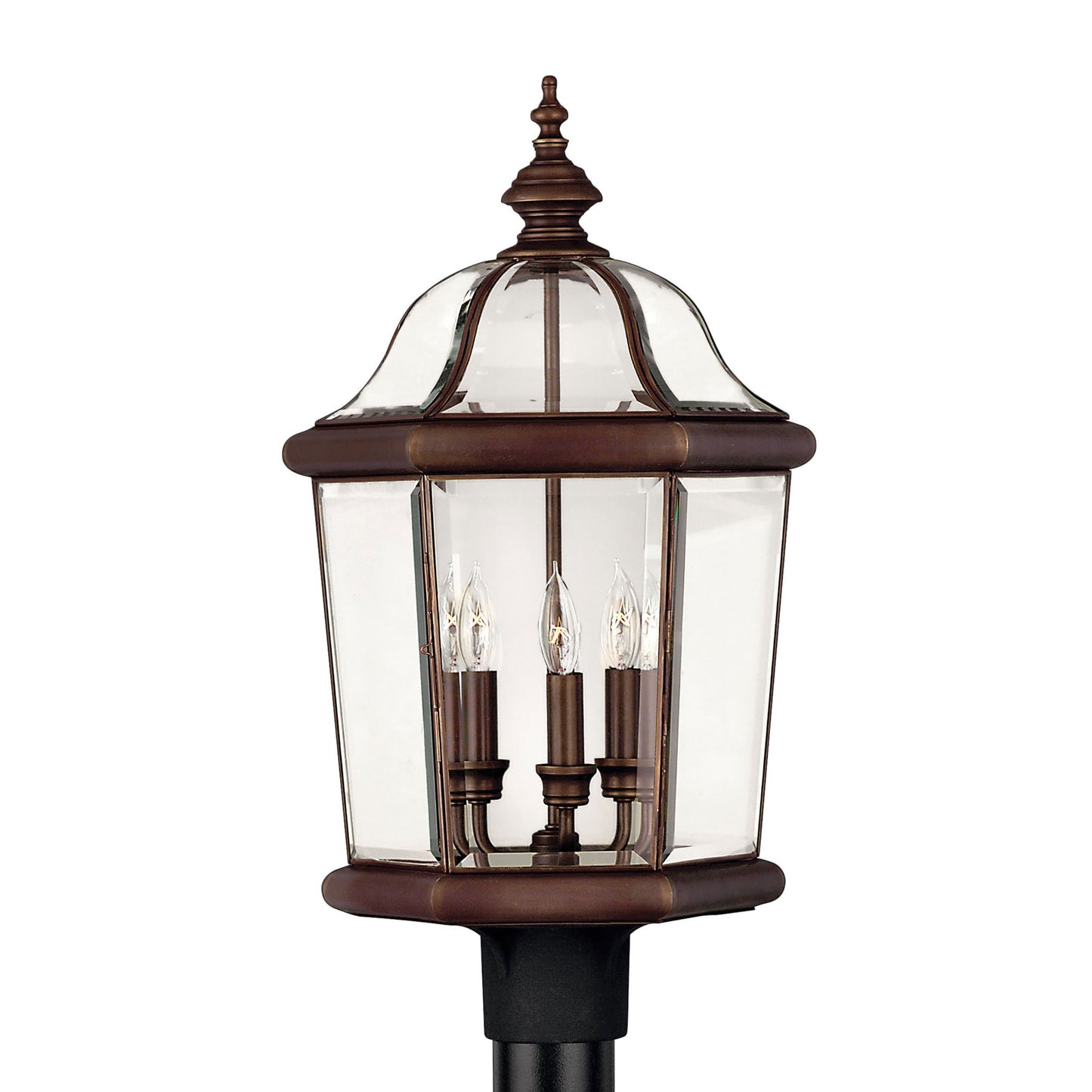 Augusta Outdoor Post Light in Detail.