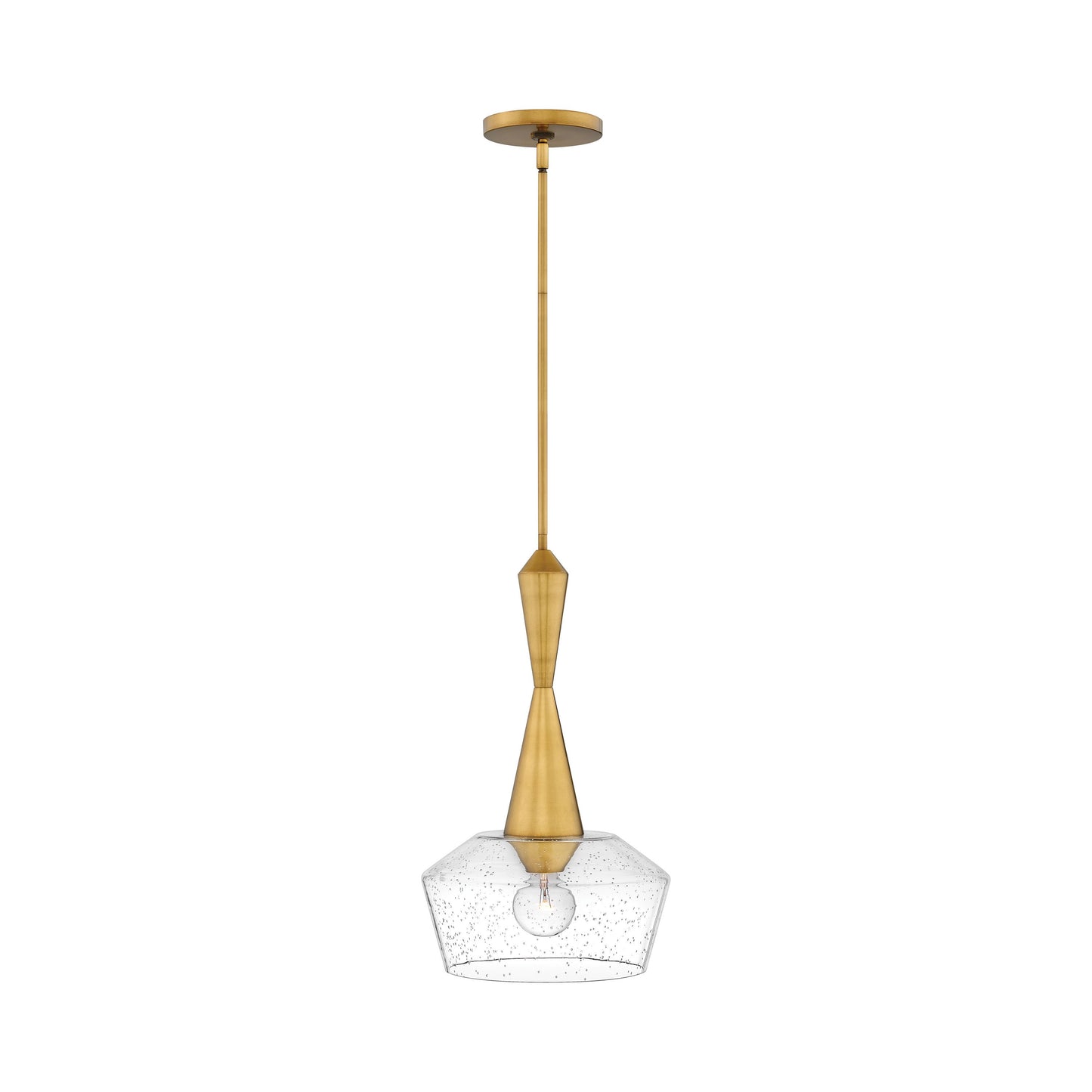 Bette Pendant Light in Small/Heritage Brass.