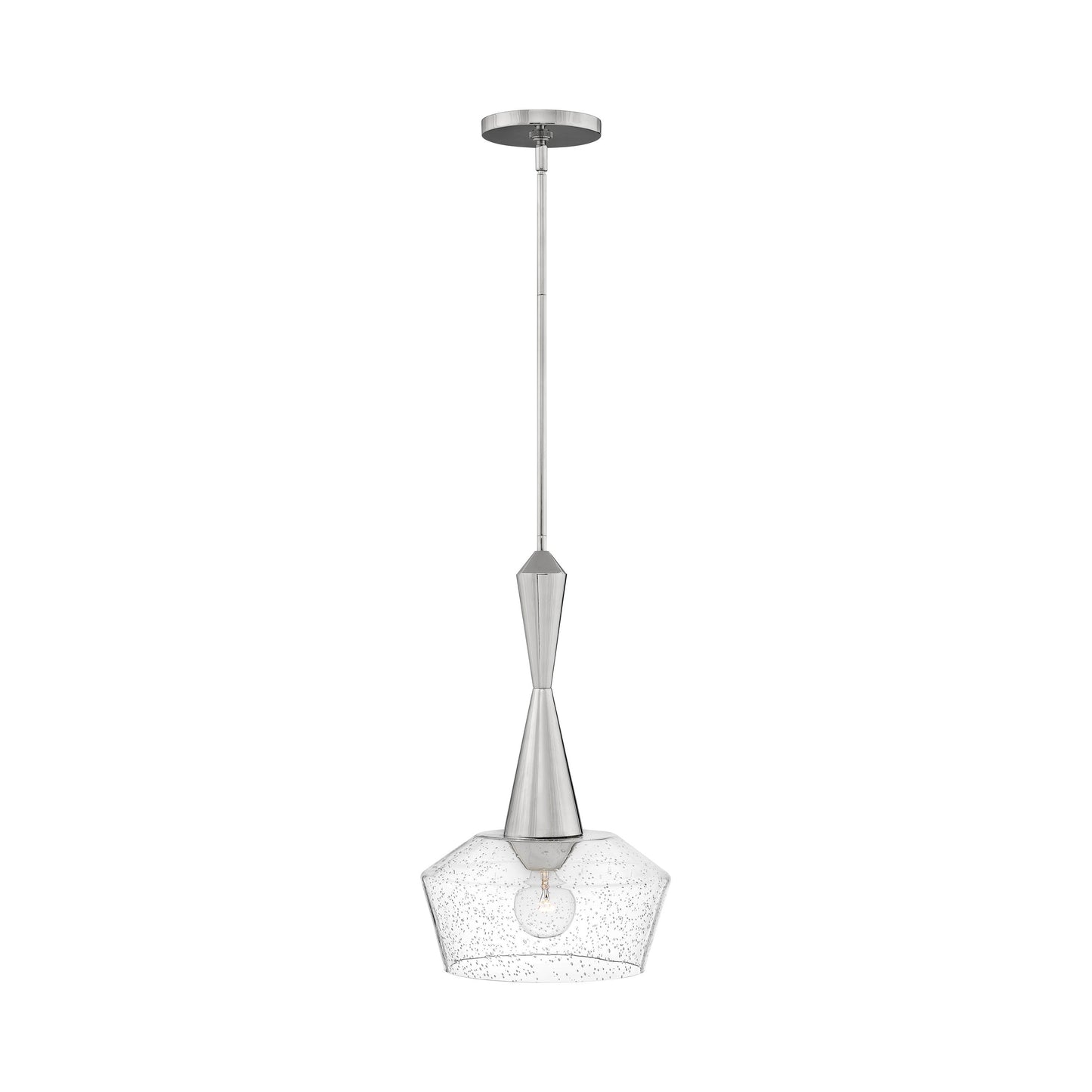 Bette Pendant Light in Small/Polished Nickel.