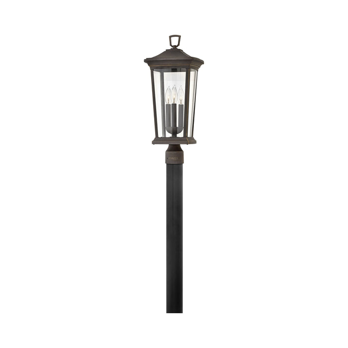 Bromley Outdoor Post Light in Oil Rubbed Bronze.