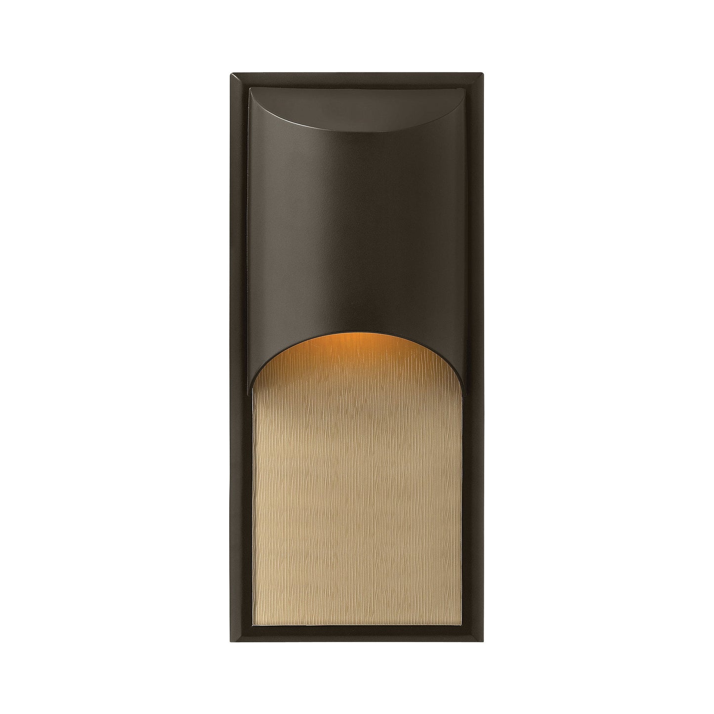 Cascade Outdoor Wall Light in Medium/Bronze.