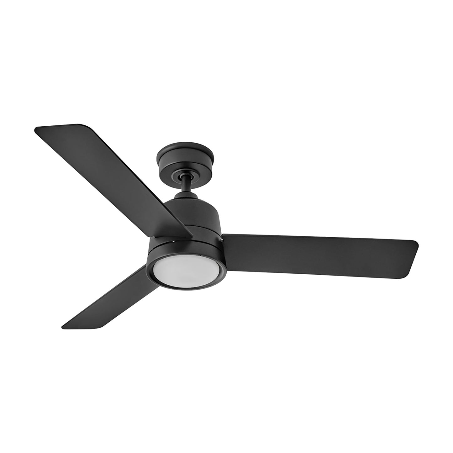 Chet LED Ceiling Fan in Matte Black (48-Inch).