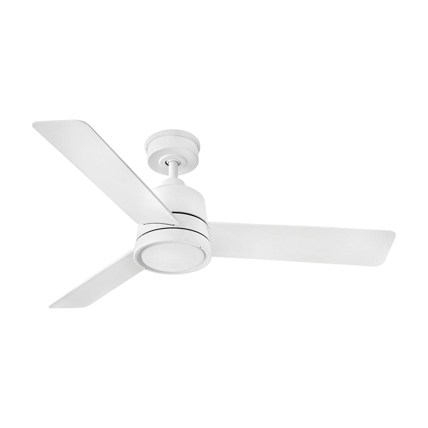 Chet LED Ceiling Fan in Matte White (48-Inch).