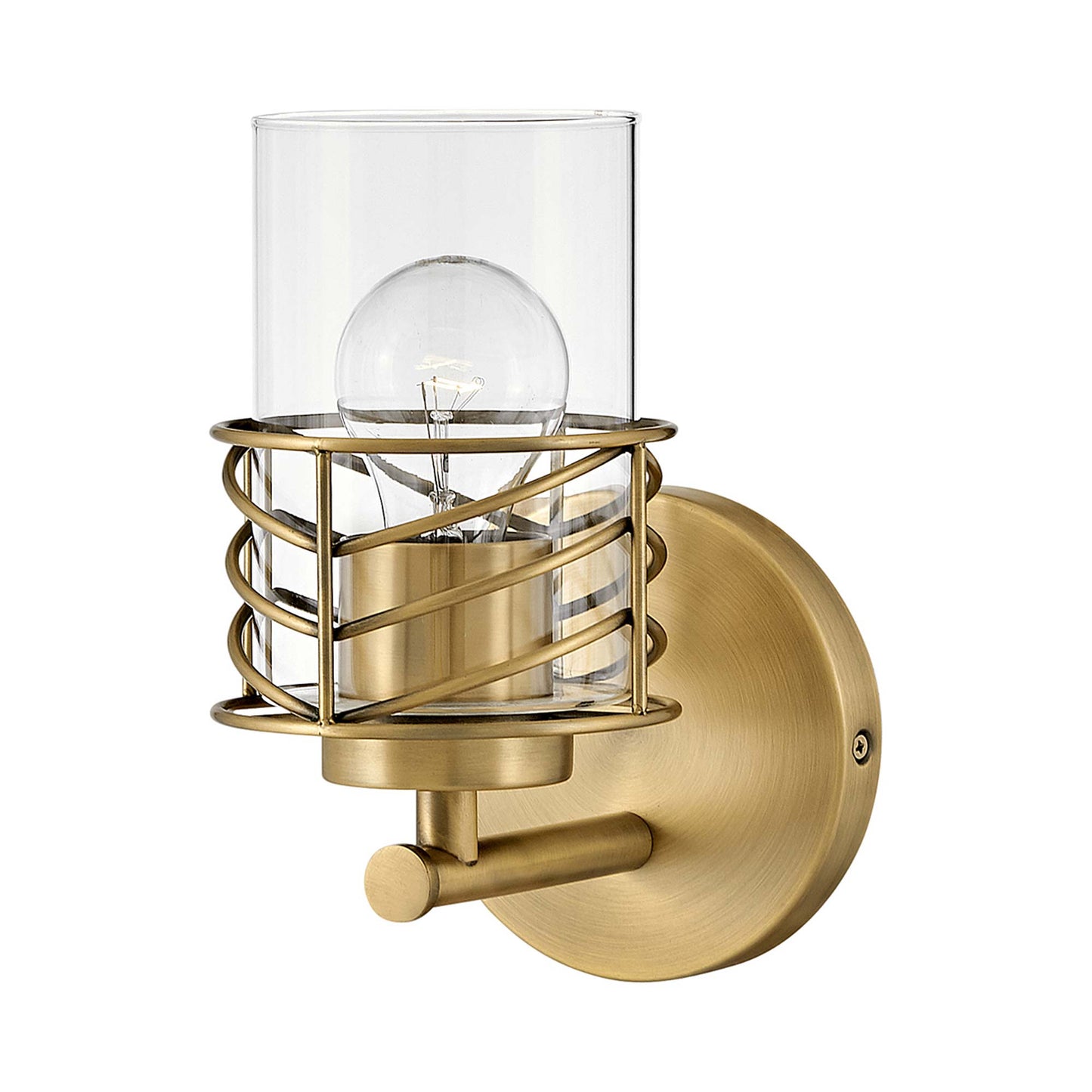 Della Bath Wall Light in Lacquered Brass.