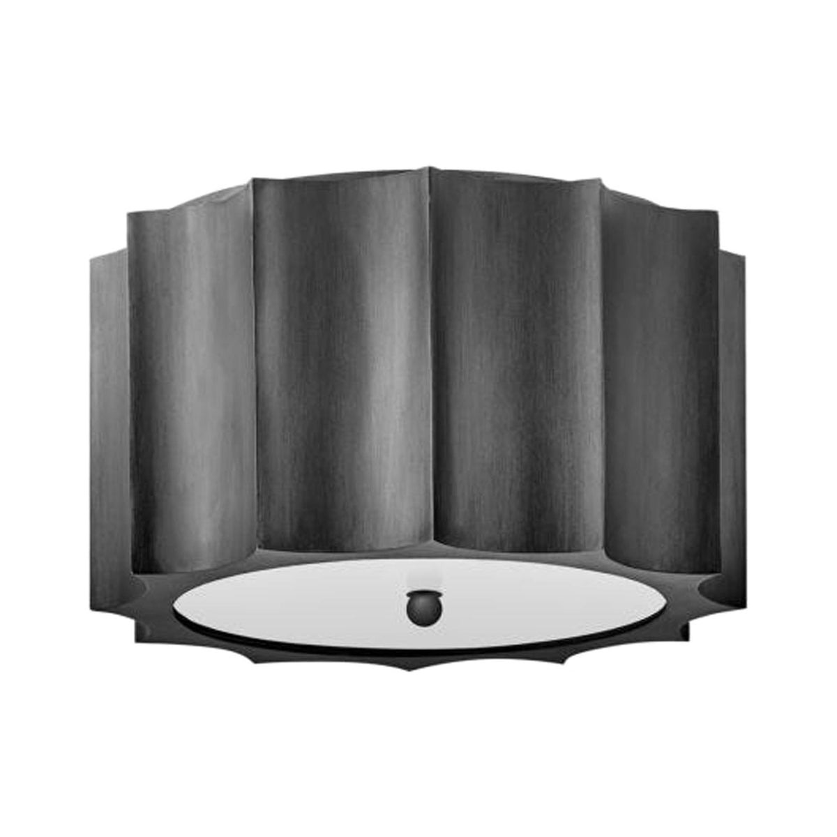 Gia Flush Mount Ceiling Light in Brushed Graphite (Medium).