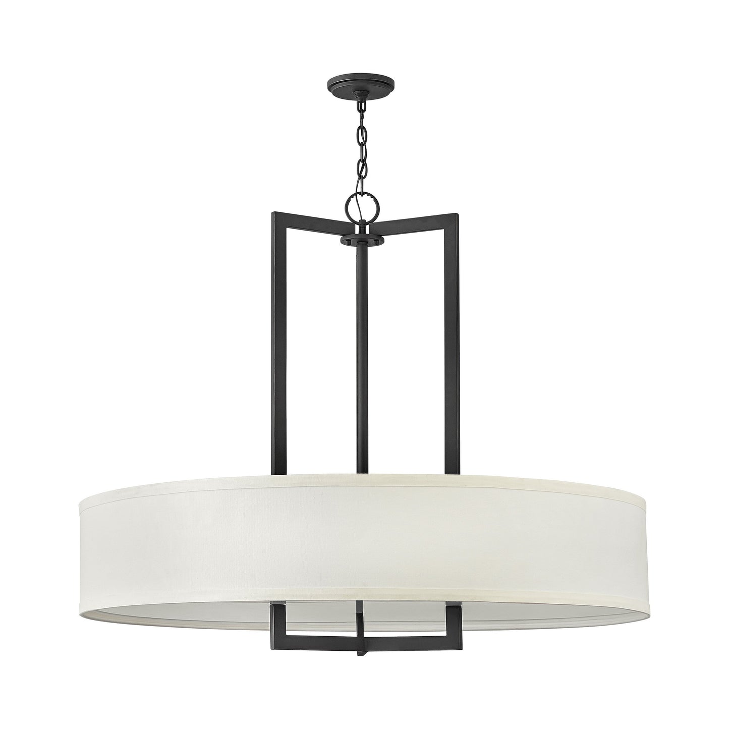 Hampton Drum Pendant Light in Buckeye Bronze.