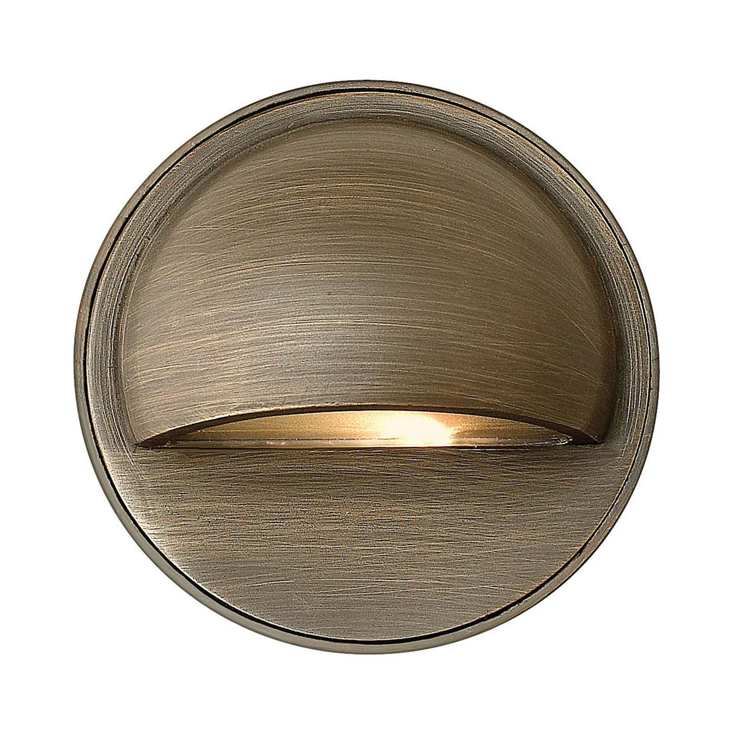 Hardy Island Round LED Deck Light in Eyebrow.