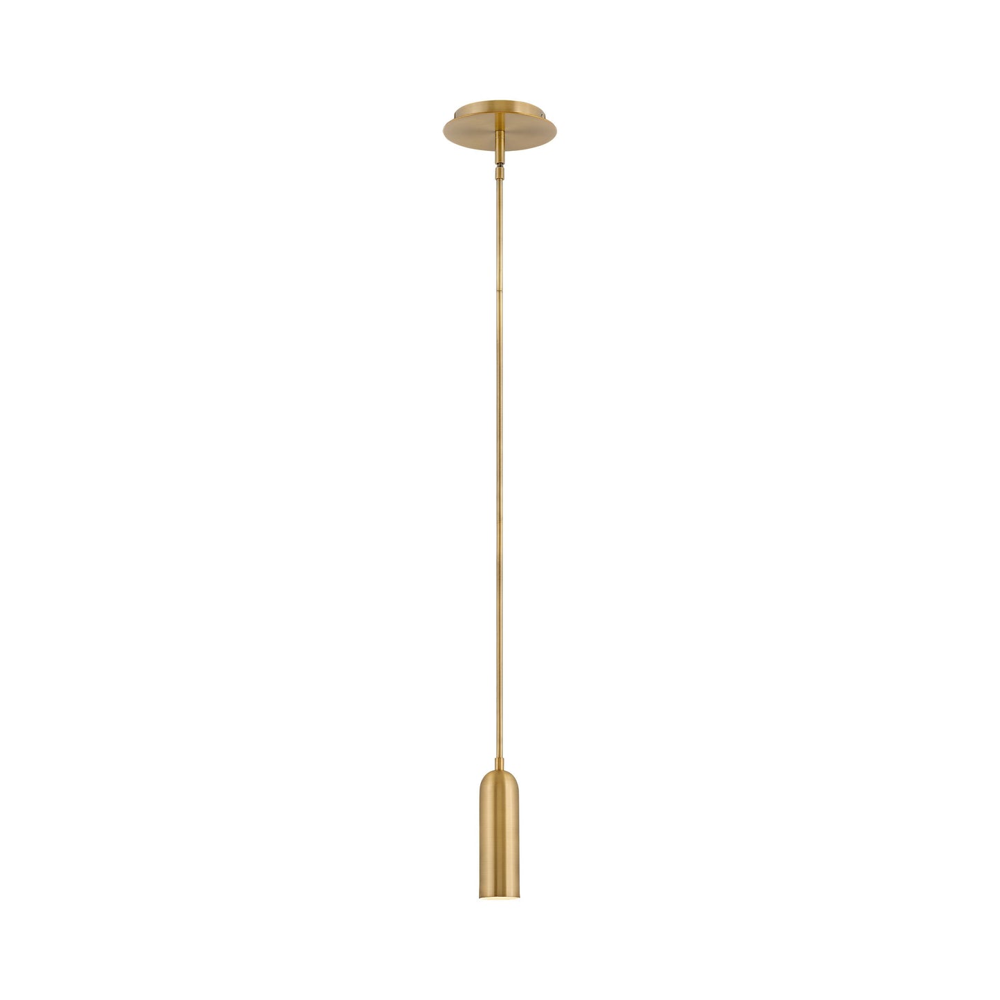 Jax LED Mini Pendant Light in Heritage Brass.