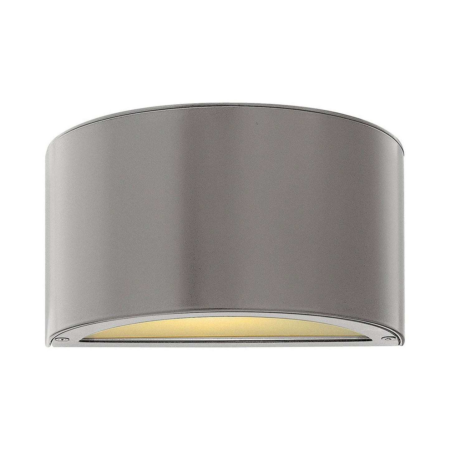 Luna Outdoor LED Wall Light in Titanium.