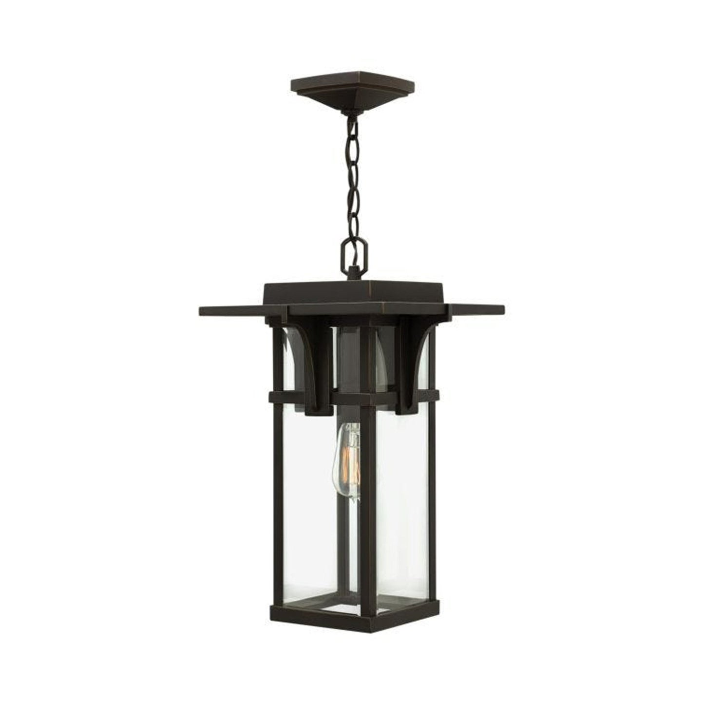 Manhatten Outdoor Pendant Light in Clear Beveled/Incandescent.