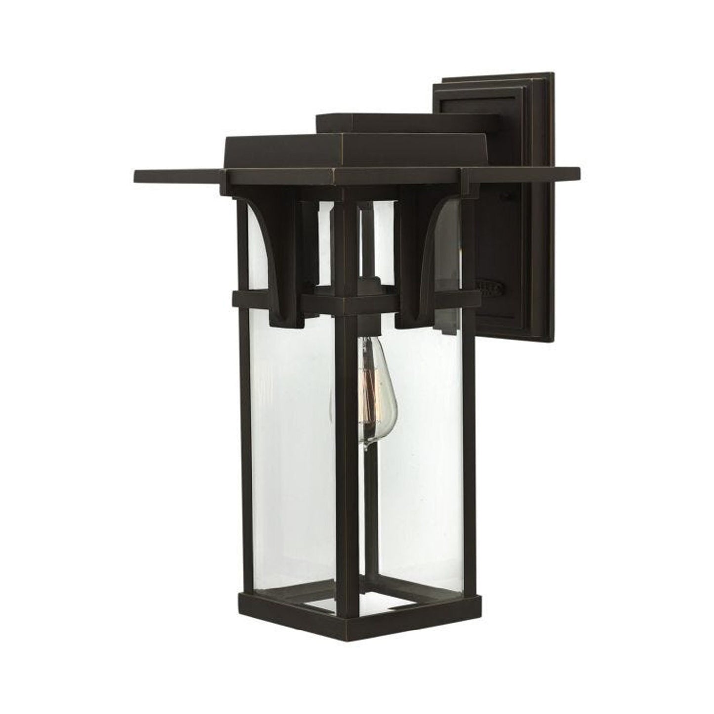 Manhattan Outdoor Wall Light in Clear Beveled/Incandescent (Large).