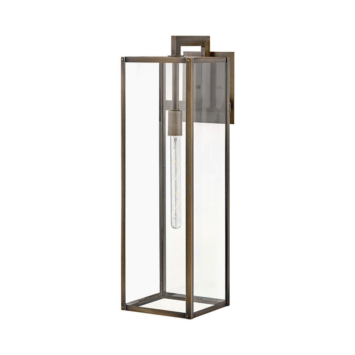Max Outdoor Wall Light in X-Large/Burnished Bronze.