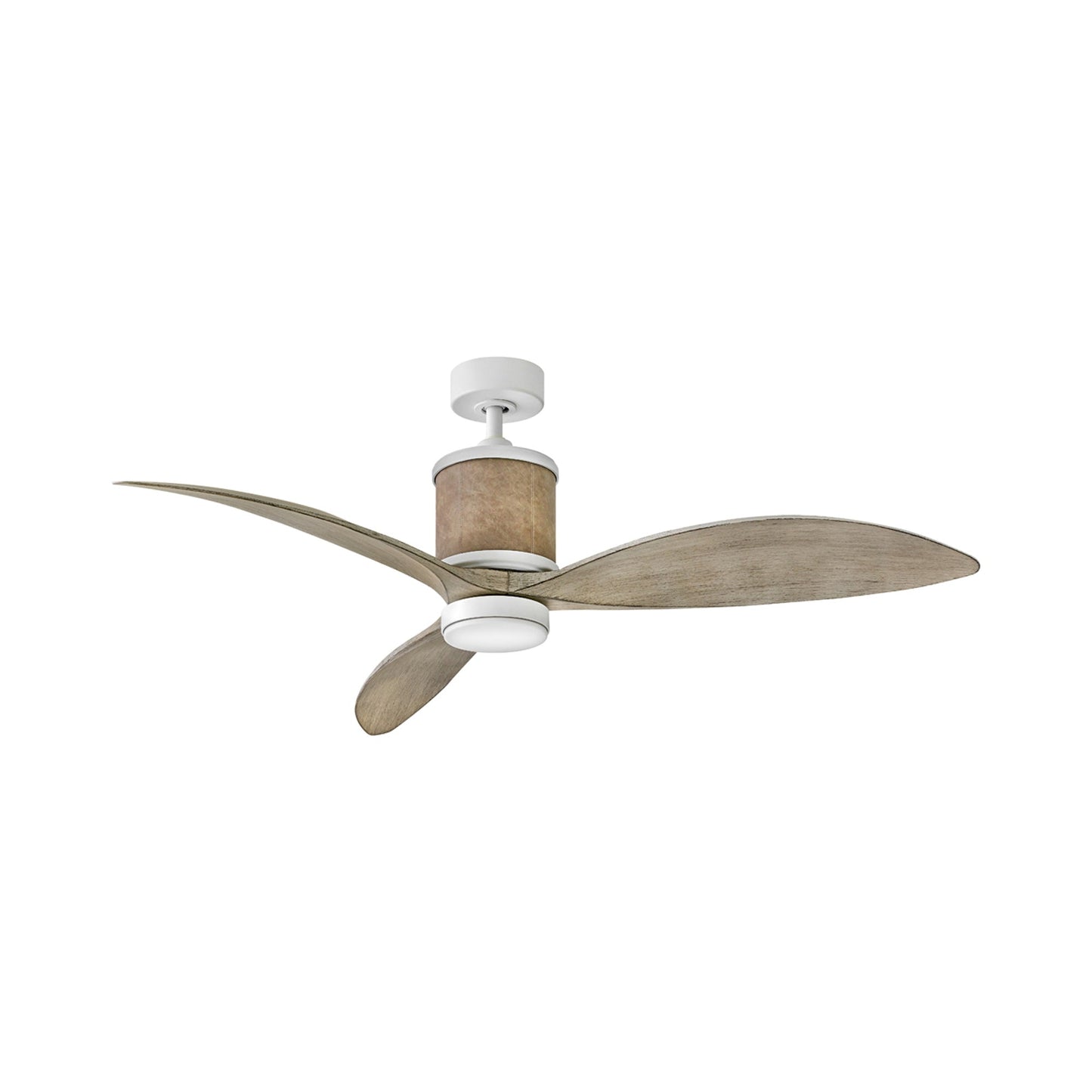 Merrick LED Ceiling Fan in Matte White.