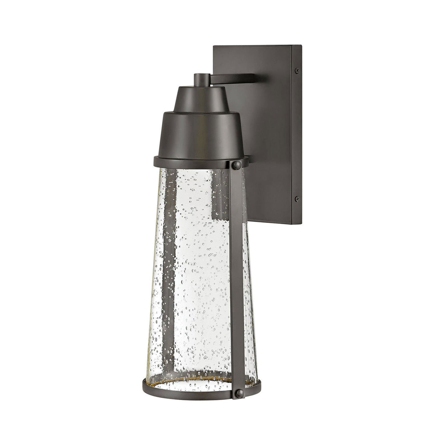 Miles Outdoor LED Wall Light in Medium/Black.