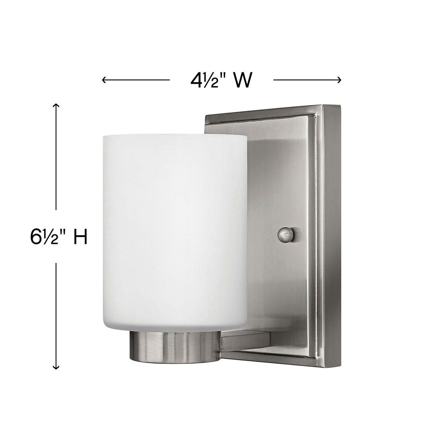 Miley Bath Wall Light - line drawing.