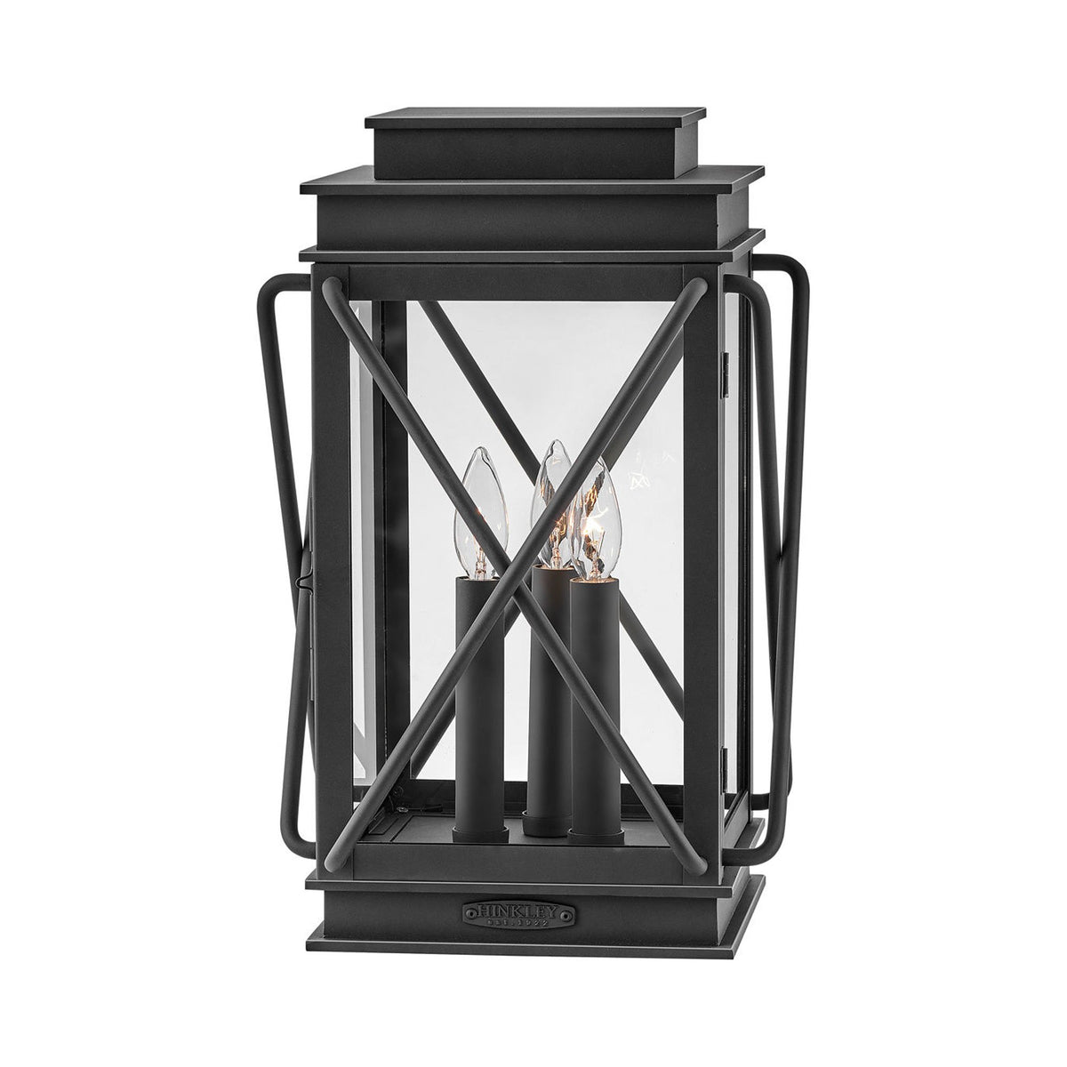 Montecito Outdoor Pier Mount Light in Museum Black.
