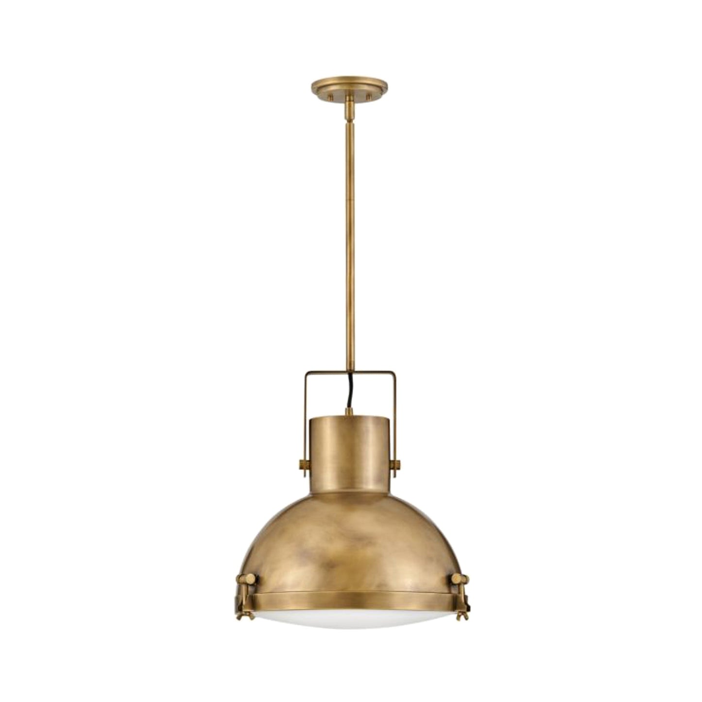 Nautique Pendant Light in Large/Heritage Brass/Heritage Brass.