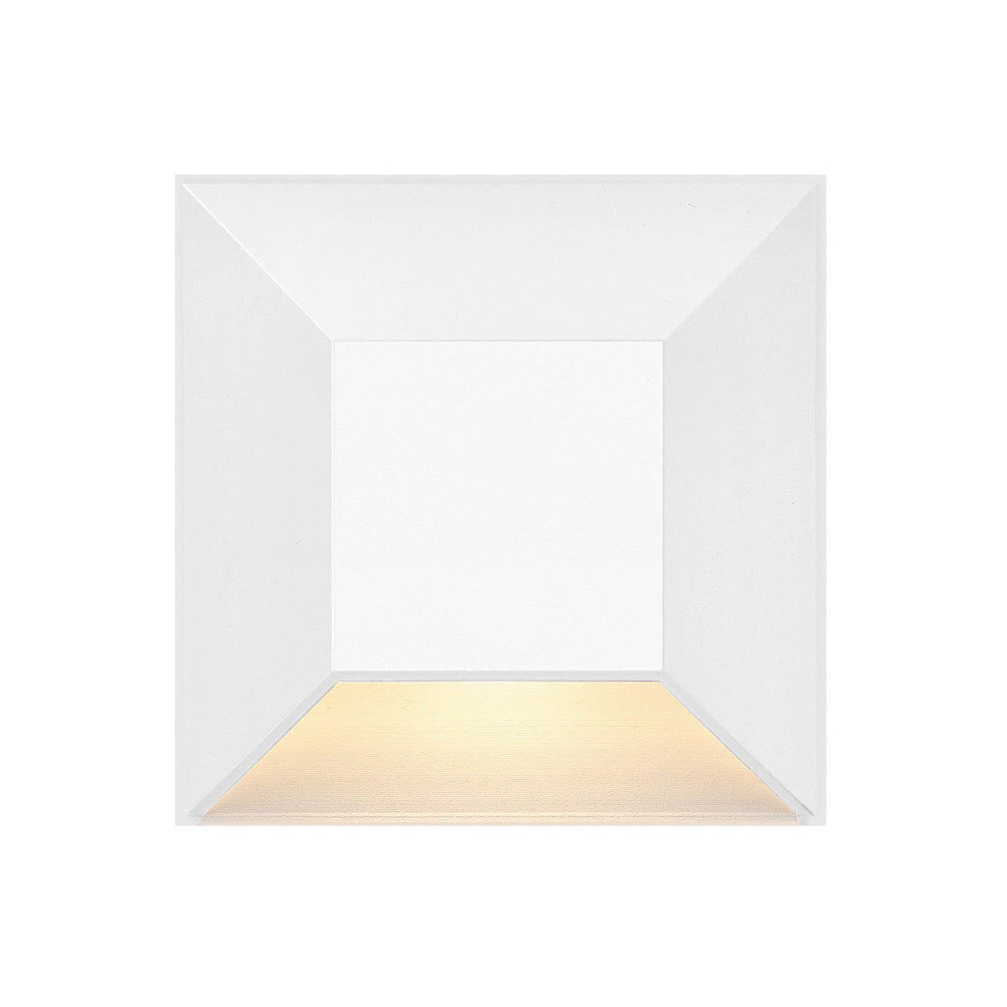 Nuvi Square LED Deck Light in Matte White.