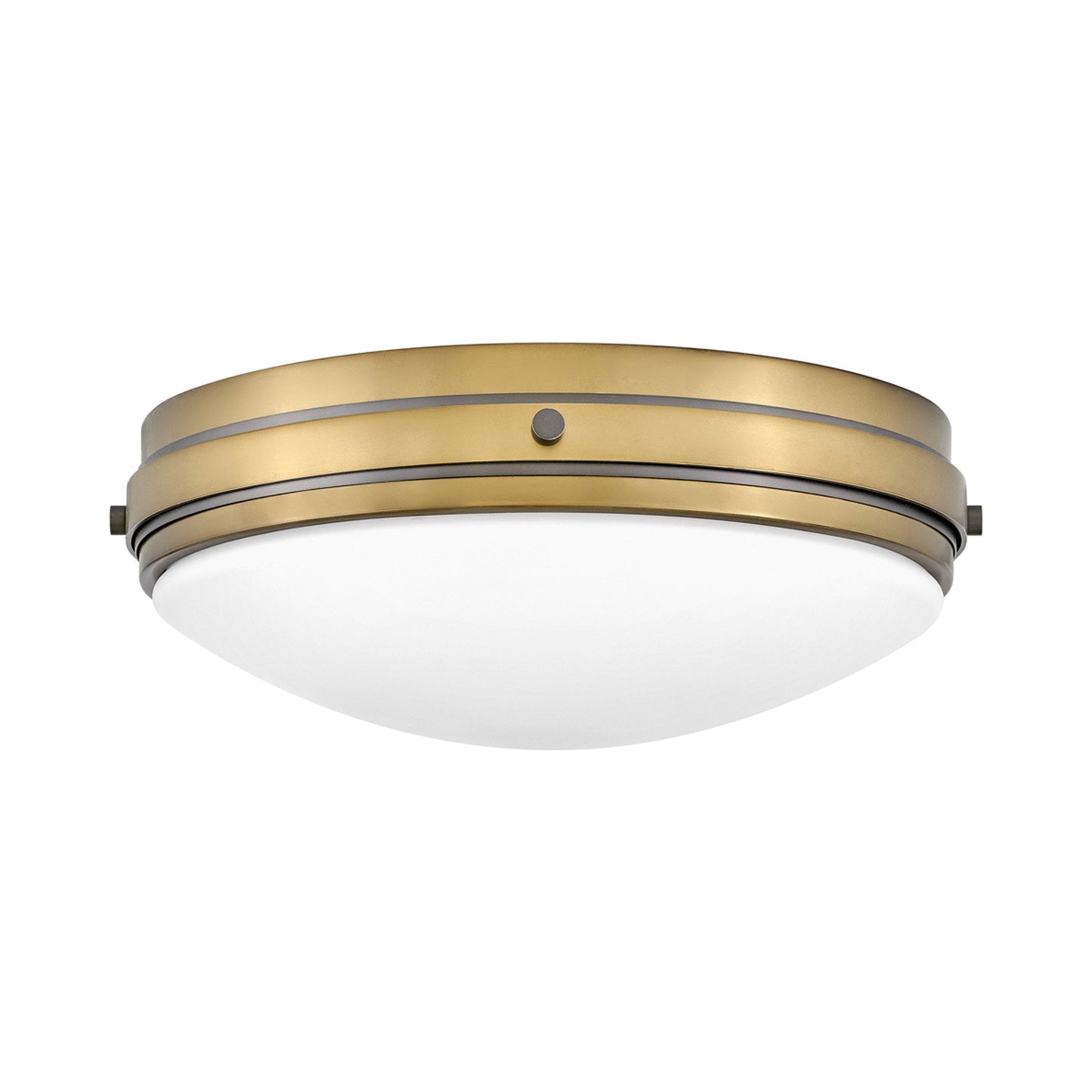 Oliver Flush Mount Ceiling Light in Heritage Brass (Medium).