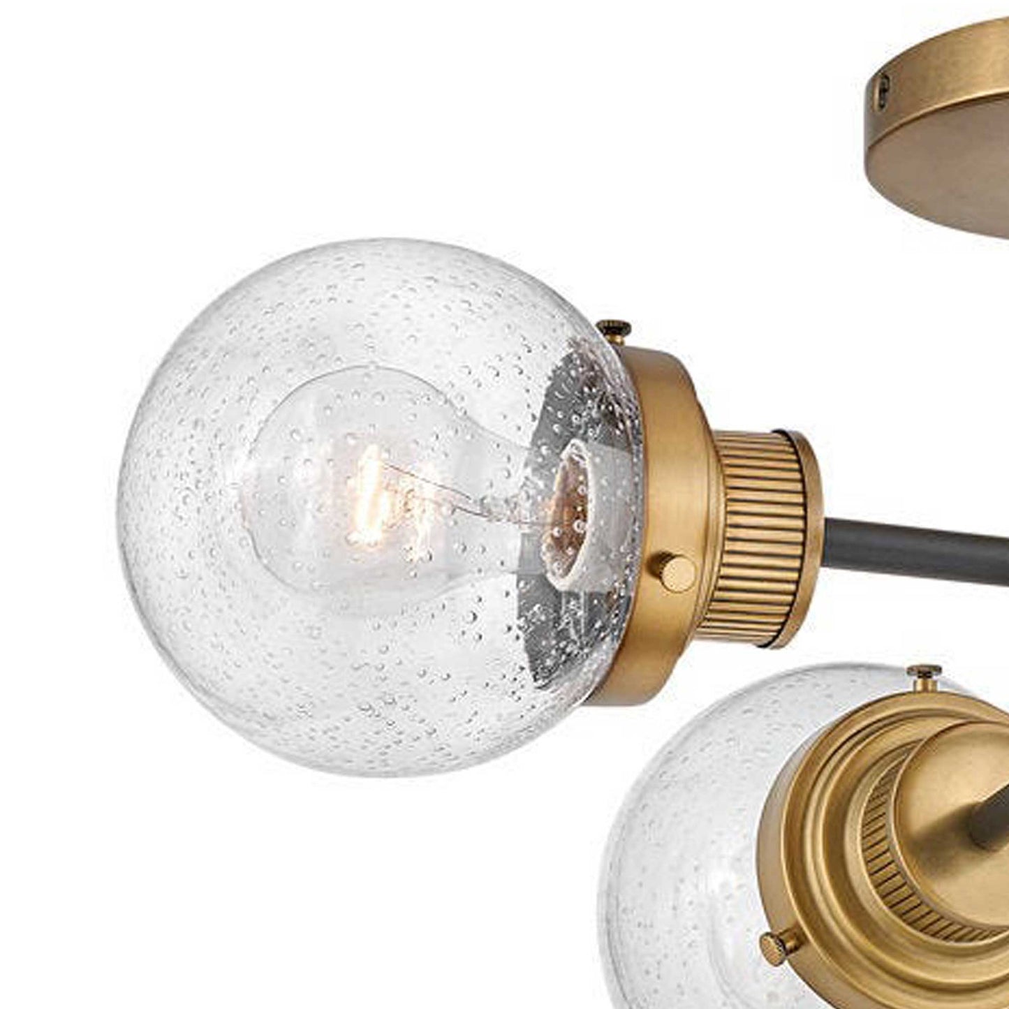 Poppy Semi-Flush Mount Ceiling Light in Detail.