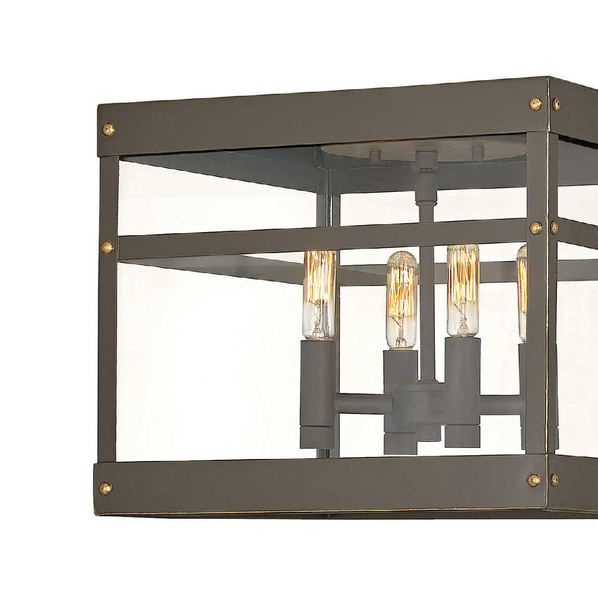 Porter Outdoor Flush Mount Ceiling Light in Detail.