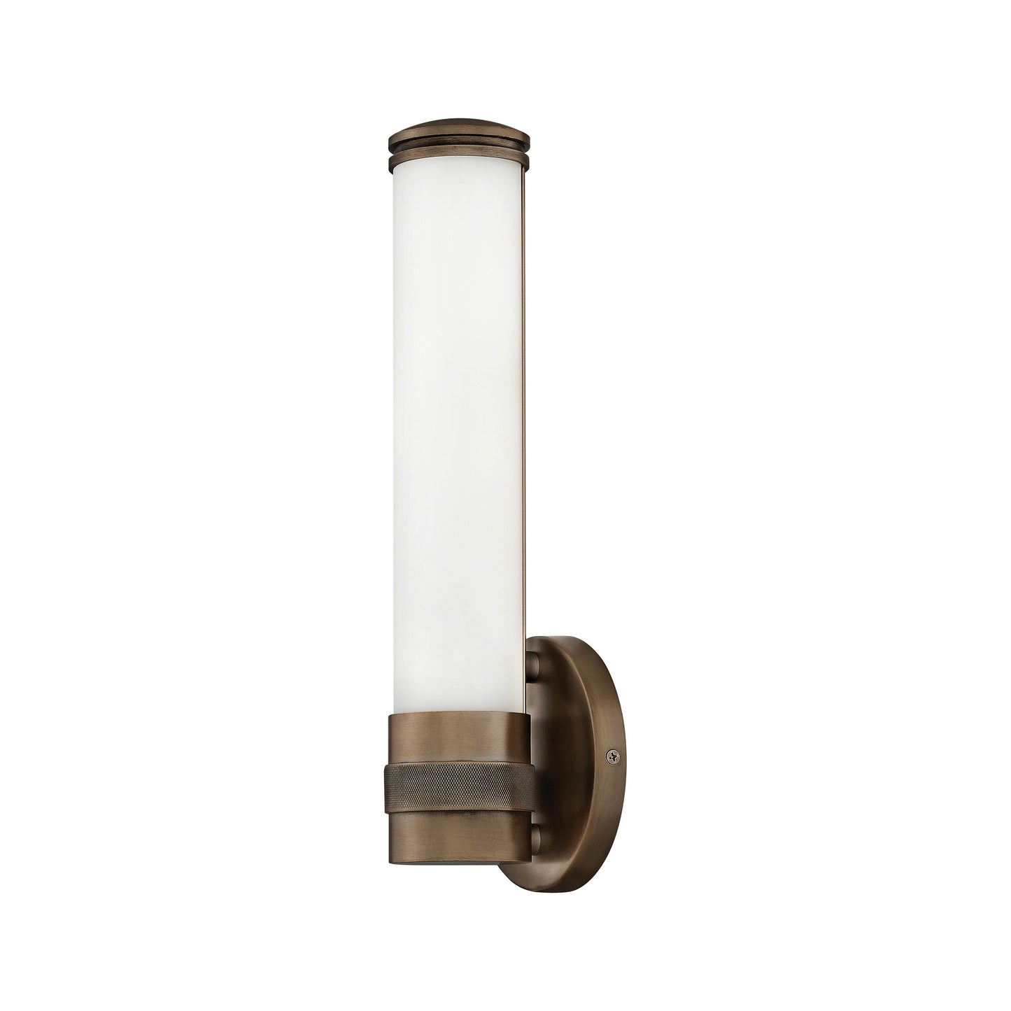 Remi LED Bath Wall Light in Champagne Bronze.