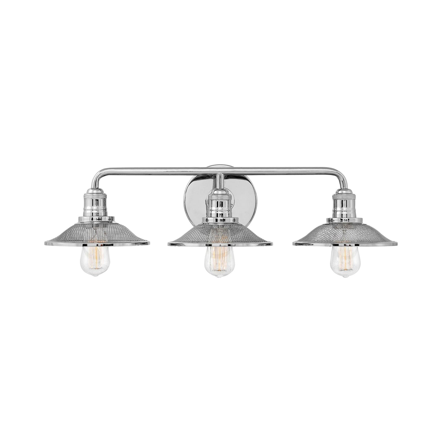 Rigby Bath Vanity Light in Polished Nickel (3-Light).